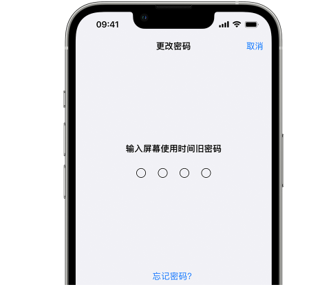 永仁iPhone屏幕维修分享iPhone屏幕使用时间密码忘记了怎么办 