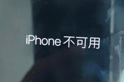 永仁苹果服务网点分享锁屏界面显示“iPhone 不可用”如何解决 